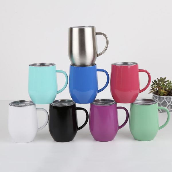 Eggy Double Wall Stainless Steel Mug with Lid (350ml)