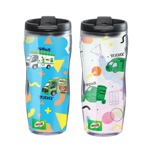 Double Wall Advertising Plastic Tumbler (400ml)