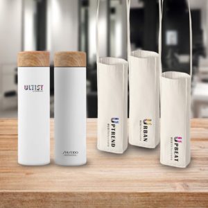 Thermal Flask with Bottle Carrier Set