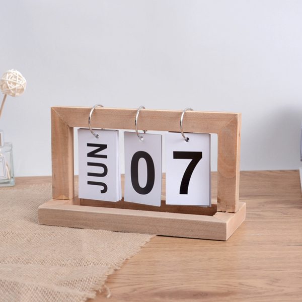 Desktop Wooden Calendar