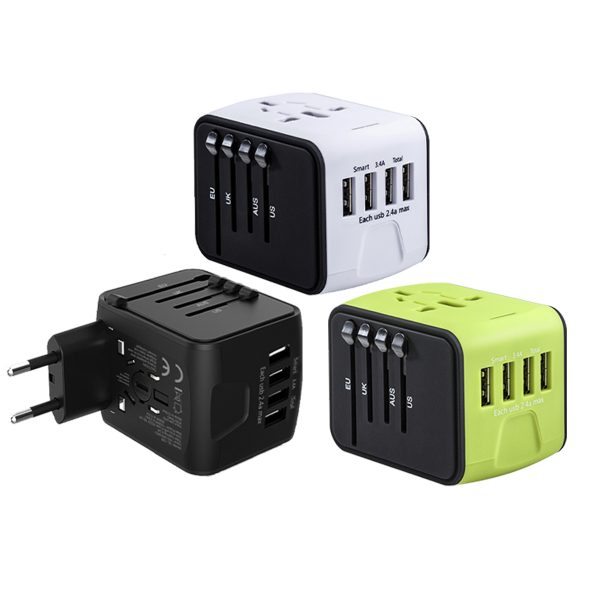 4 USB Port Travel Adaptor