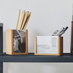 Wooden Photo Frame Pen Holder