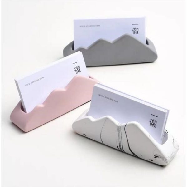 Mountain-shaped Desktop Name Card Holder