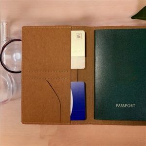 Kraft Tex Passport Holder