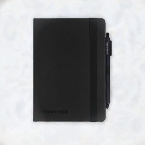 Sleek A5 Leather Notebook with Pen