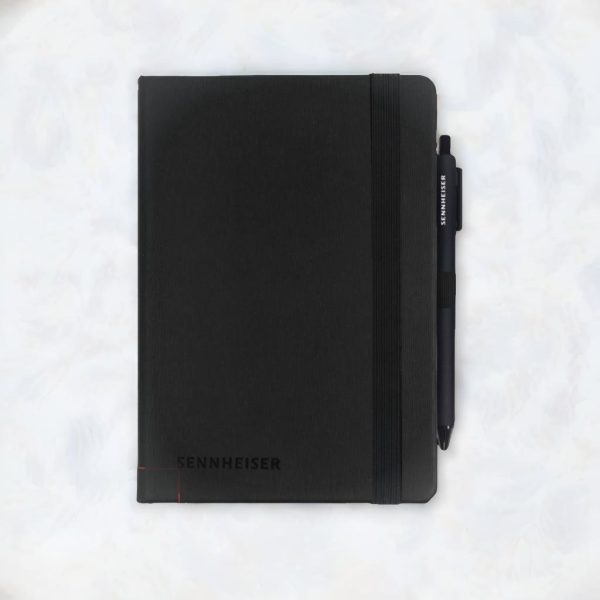 Sleek A5 Leather Notebook with Pen