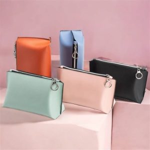 sleek leather pouch