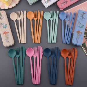 Eco-friendly Wheat Cutlery Set