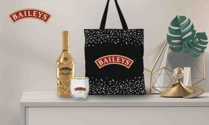 Baileys Tote & Glass