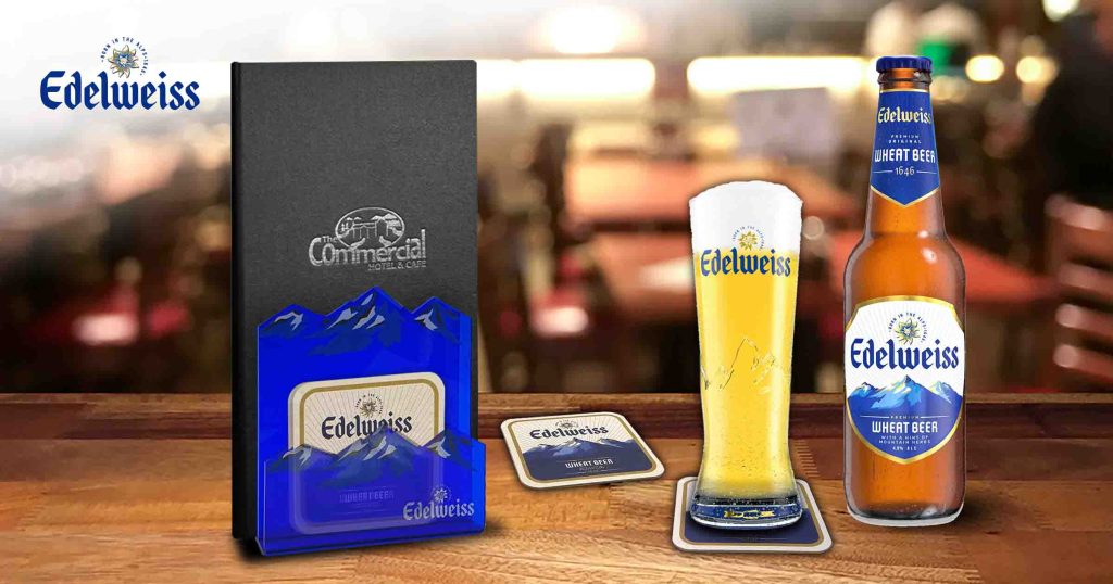 Edelweiss Menu cum Coaster Holder