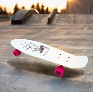 Evian x Snoopy skateboard