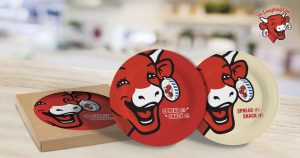 Laughing Cow Plates Set