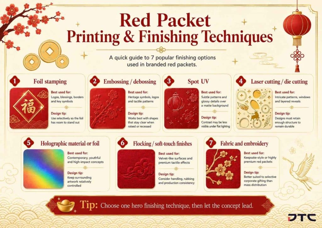 red packets printing and finishing techniques