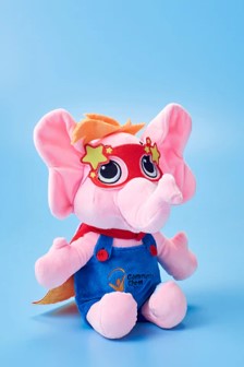 Sharity elephant mascot plushie