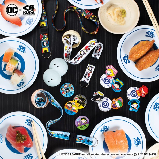 Kura Sushi and DC Super Heroes Licensed Merchandise