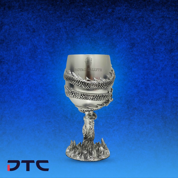 The Royal Salute Dragon Whisky Goblet back view