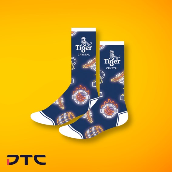 Tiger Crystal blue socks gift with purchase