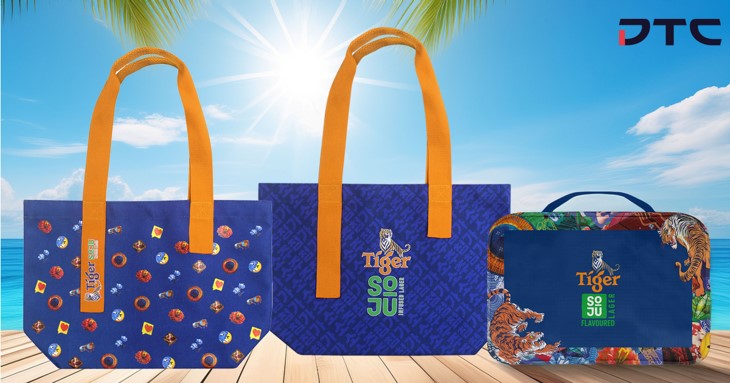 Tiger Soju beach bag, Tiger Soju travel organiser, gift with purchase