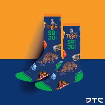 Tiger Soju socks gift with purchase