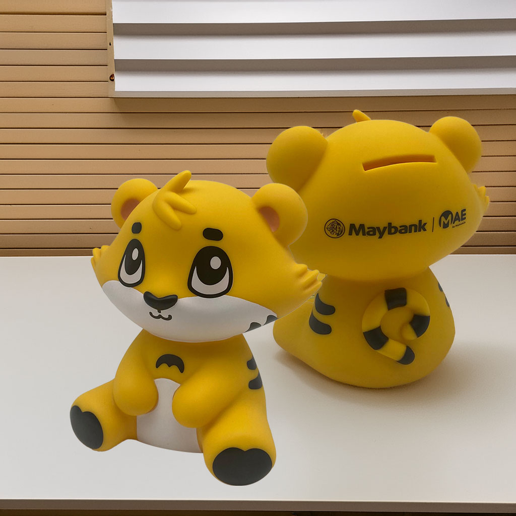 Maybank Tiger Mascot Coin Bank