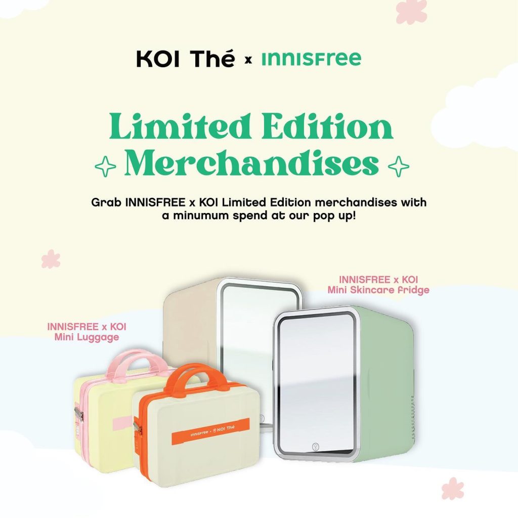 Innisfree x Koi Limited Ed merchandise promo