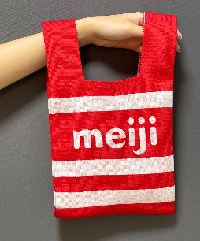 Meiji Knitted Carrier Bag