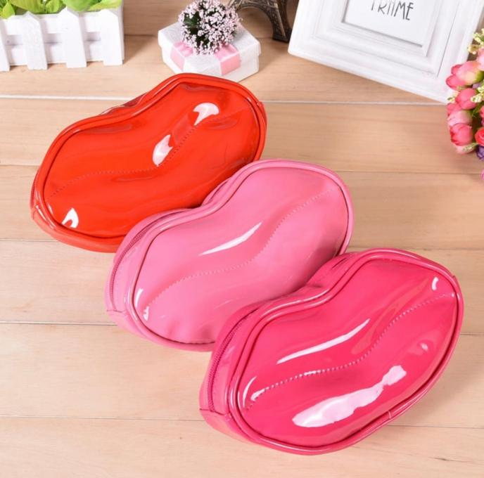 Quirky Lip-Shaped Makeup Bag