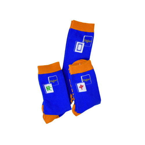 Tiger beer mahjong socks 3 designs