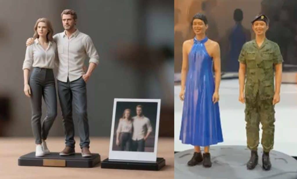 Personalised 3D figurine of the recipient