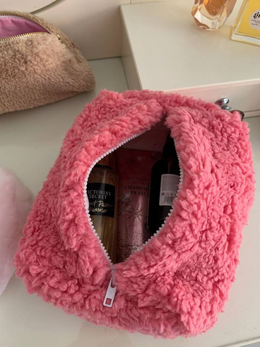 Plush Cosmetic Pouch