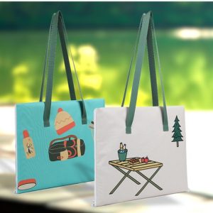 Picnic Mat Tote Bag-folded