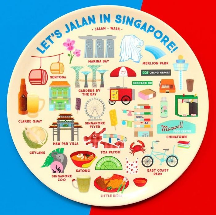 Singapore-Inspired Design Plate