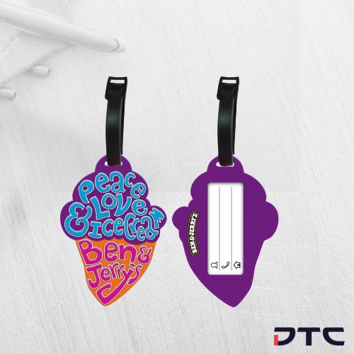Ben and Jerry ice cream luggage tag
