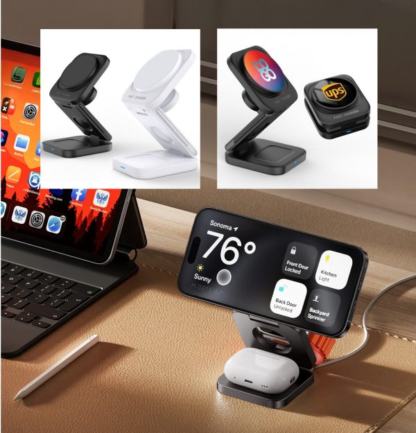 Folding Magsafe 3 in 1 Wireless Charger