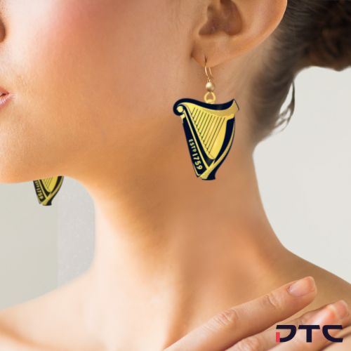 Guinness earrings_custom event accessories