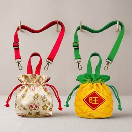 Mandarin orange bag with sling