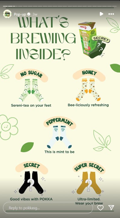 Pokka blind box socks - Pop up event