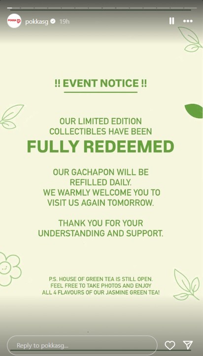 Pokka merch fully redeemed