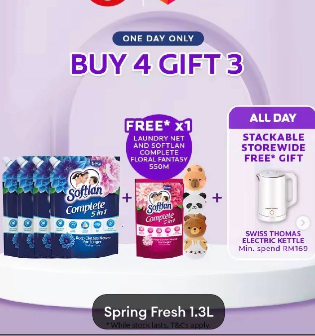 Softlan Laundry Net gift with purchase promotion - Lazada MY