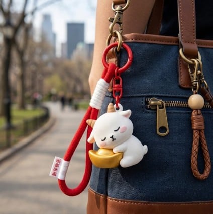 CNY year of Goat -custom PVC keychain