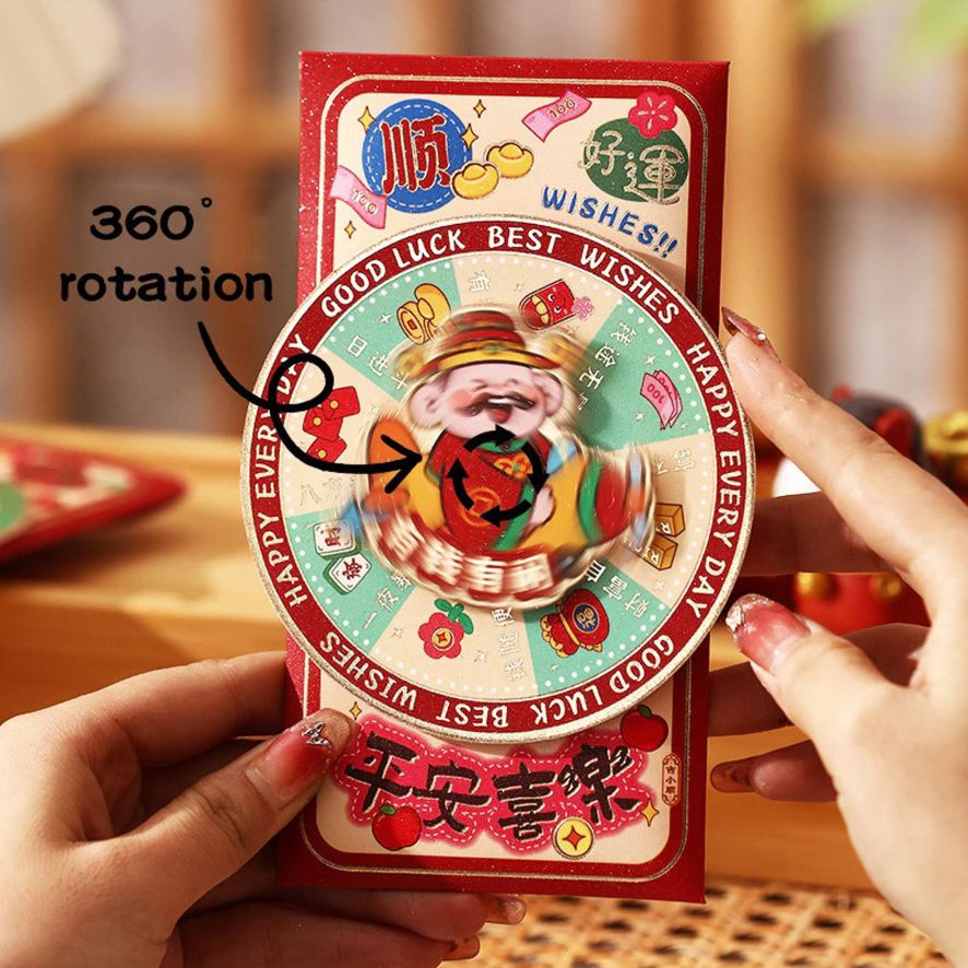 custom spinner red packet holder