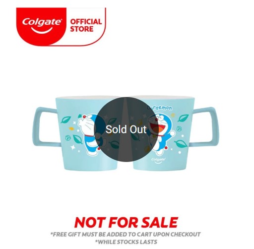 Colgate Doraemon Mugs promotion - sold out