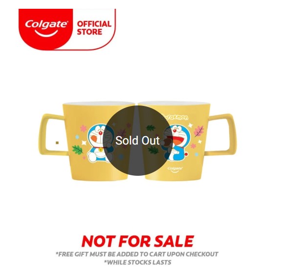 Colgate Doraemon Mugs promotion - sold out