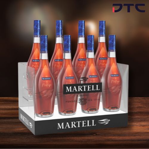 Martell Ice Bucket with Martell bottles
