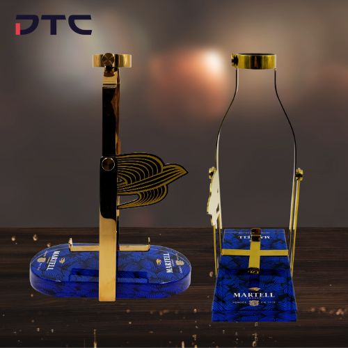 Custom Martell bottle cradle designed as a VIP premium gift by DTC World