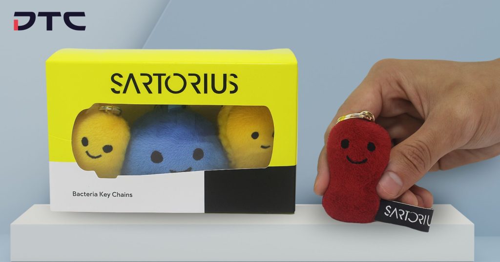 Sartorius Keychain; custom corporate swag