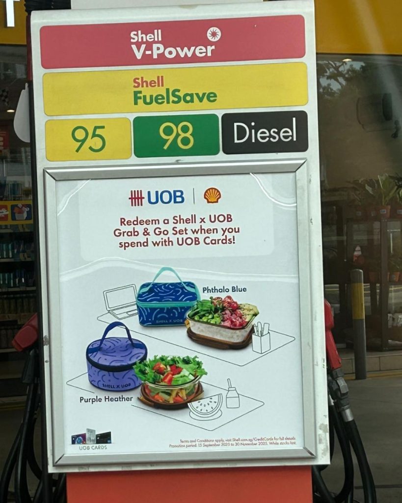 Shell x UOB LocknLock Grab & Go redemption gift set with custom insulated bag designed by DTC World