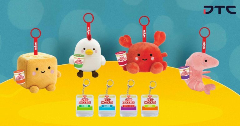 Custom Cup Noodles plush keychains by DTC World for GWP campaign Singapore