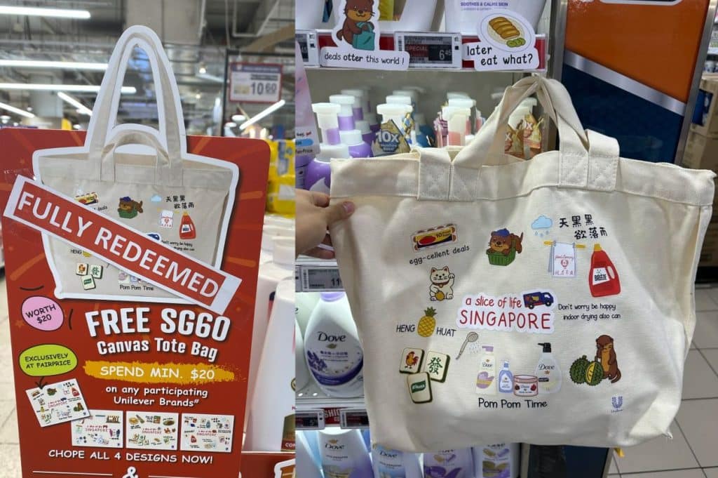 Unilever SG60 Cultural Tote Bags Showcasing cultural motifs resonates strongly in multicultural markets like Malaysia.