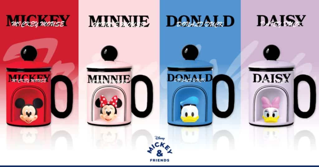 Disney Mickey & Friends collectible mugs for Cold Storage in-store campaign Singapore